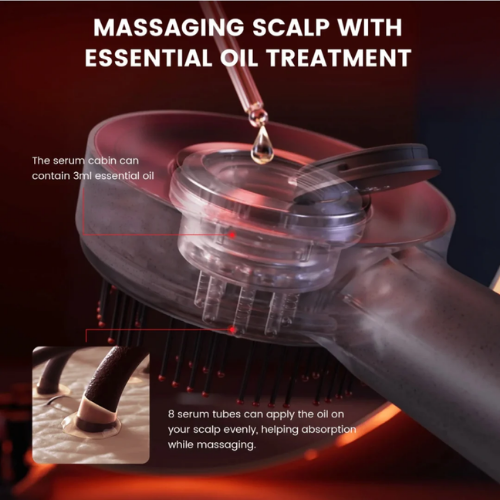 3-in-1 Red Light Scalp Massager | 6-Month Support Warranty