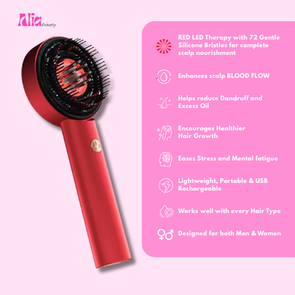 3-in-1 Red Light Scalp Massager | 6-Month Support Warranty
