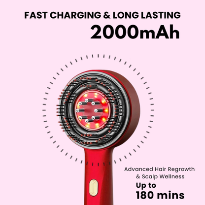 3-in-1 Red Light Scalp Massager | 6-Month Support Warranty